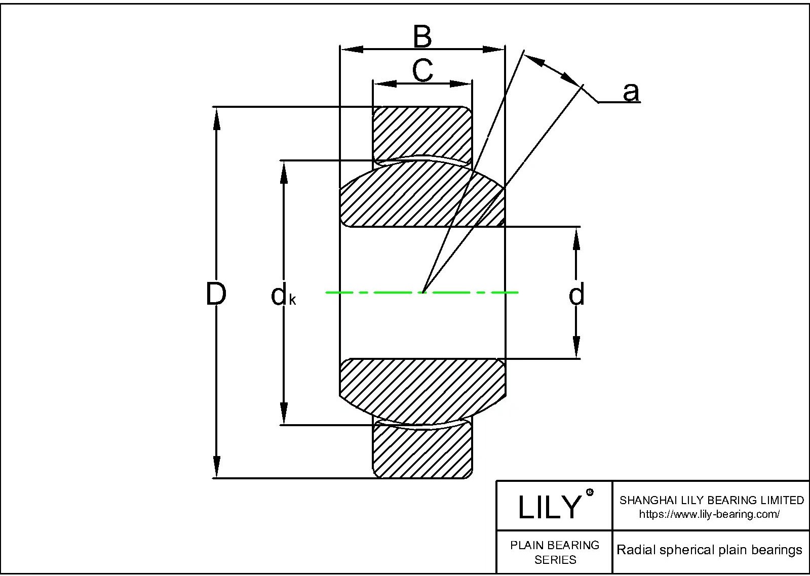 Ge Txe Ls Radial Spherical Plain Bearings Lily Bearing