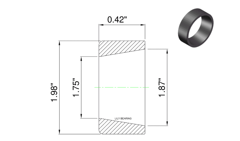 Specification of L44610 Tapered Bearing