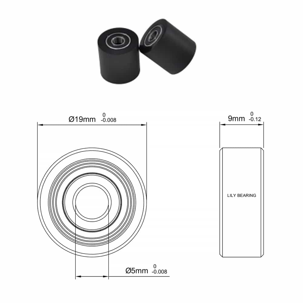 Structure of an Outsourcing Polyurethane bearing