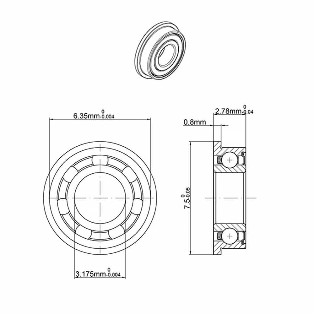 Structure of a Dental Bearing - SFR144TLZWN