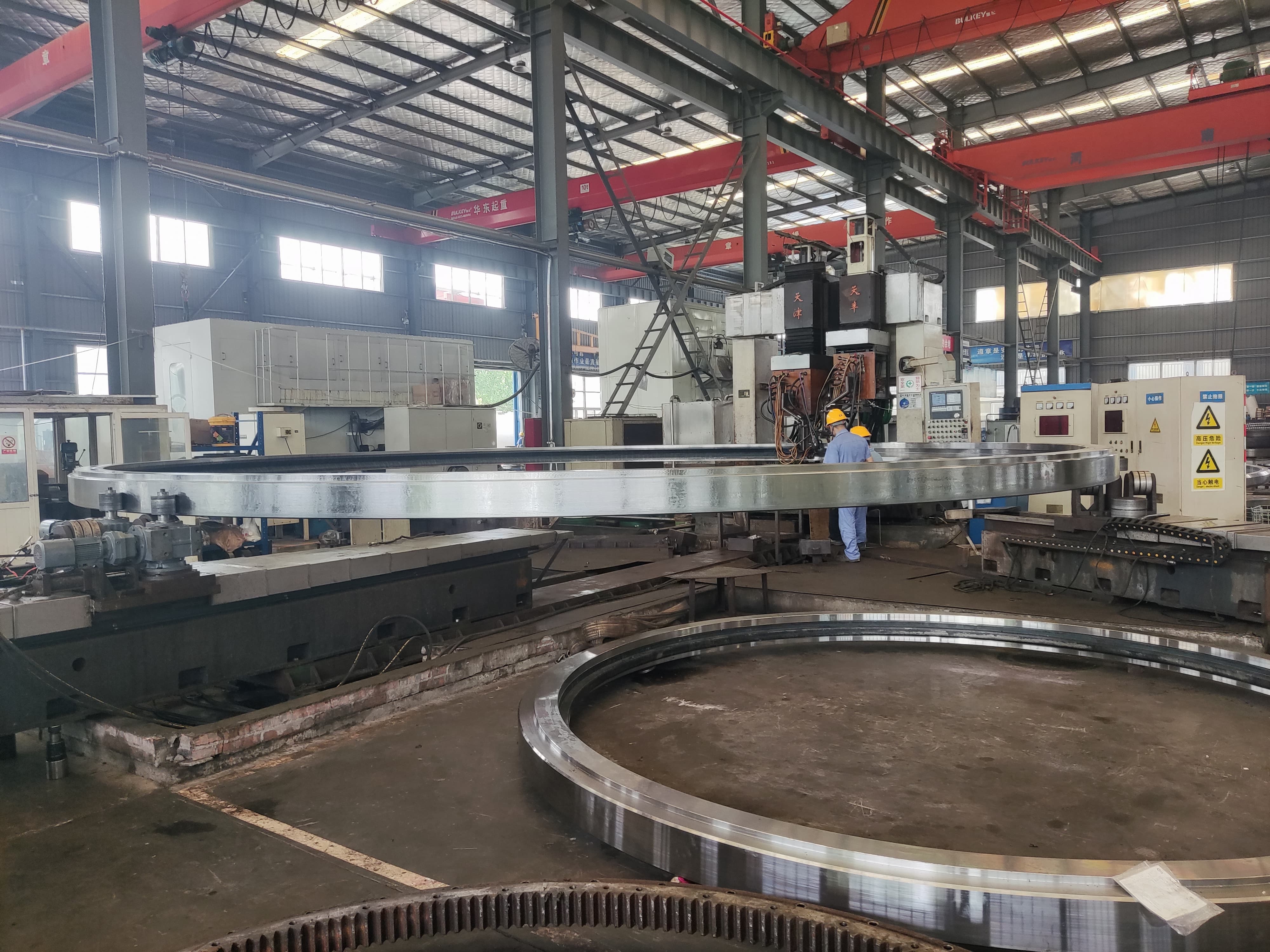 Heat treatment process of LILY's 8.5m cross-roller bearing