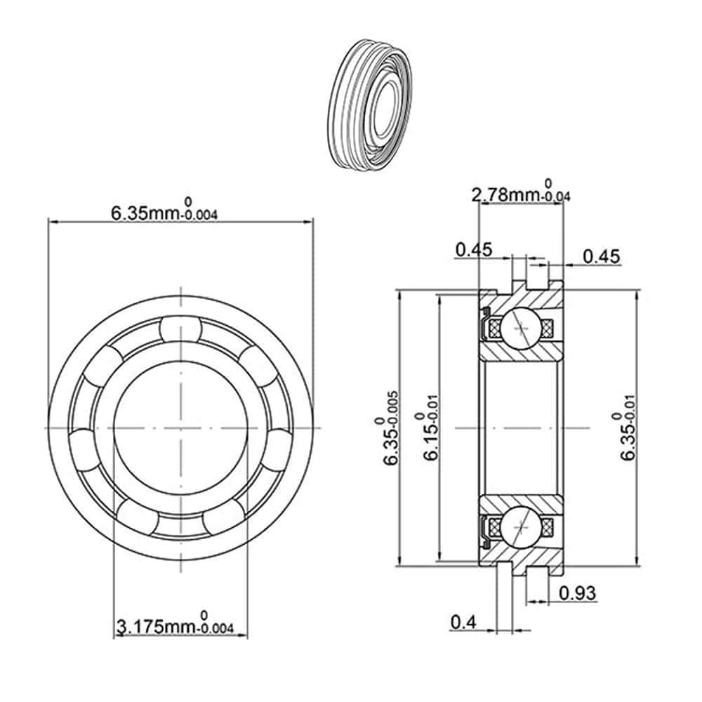 Unique Dental Bearing - SFFR144K2TLGZWN