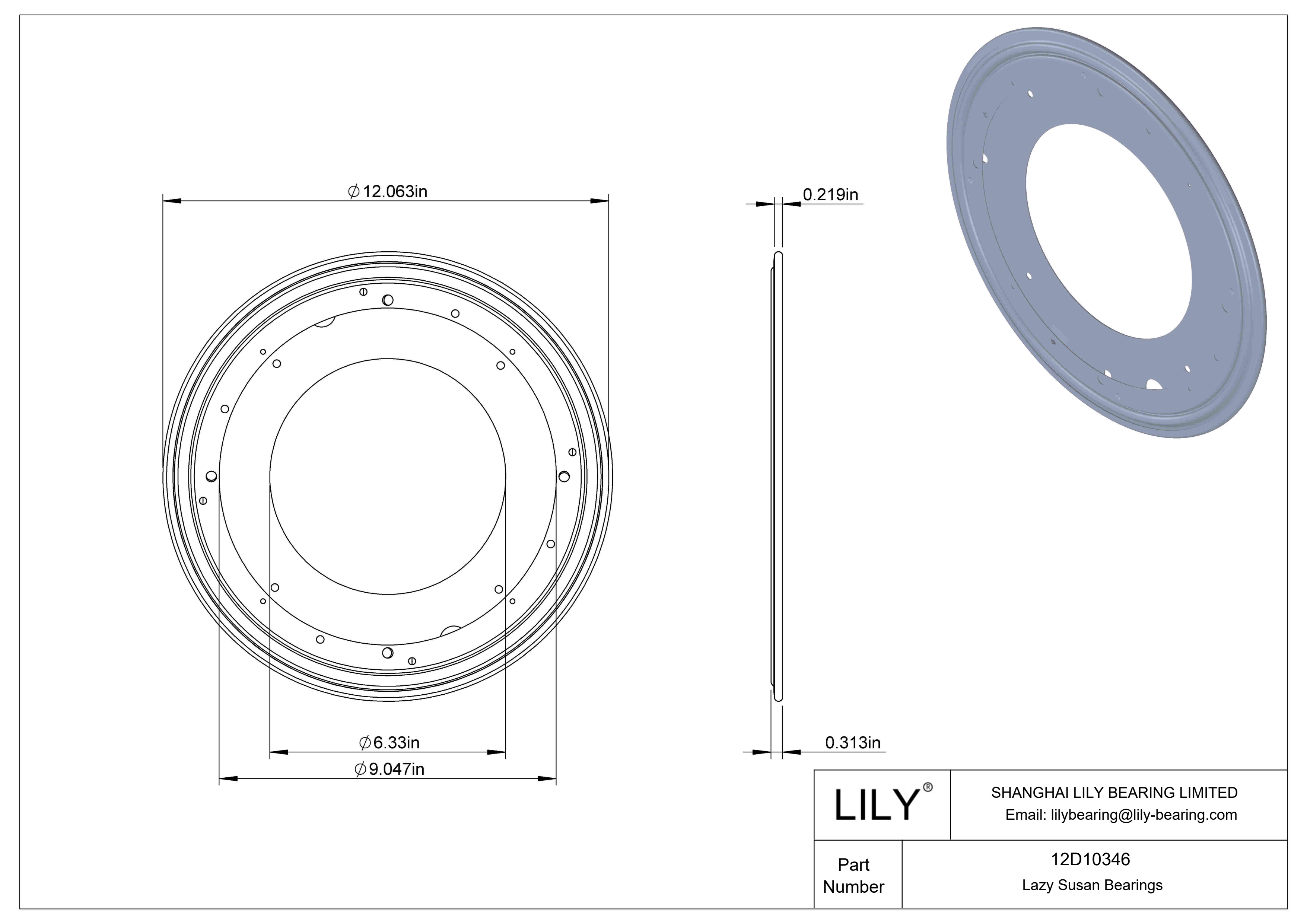 12D10346 懒人沙发轴承 cad drawing