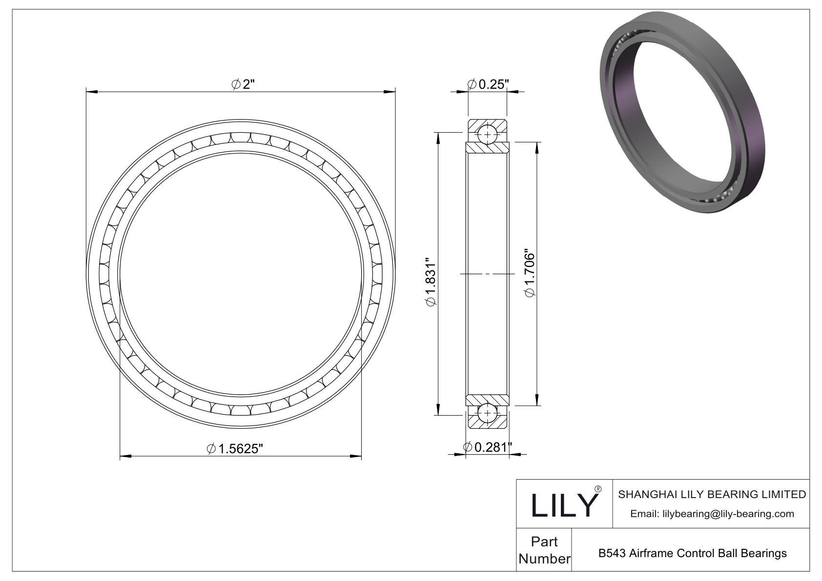 B B Mb Lily Bearing