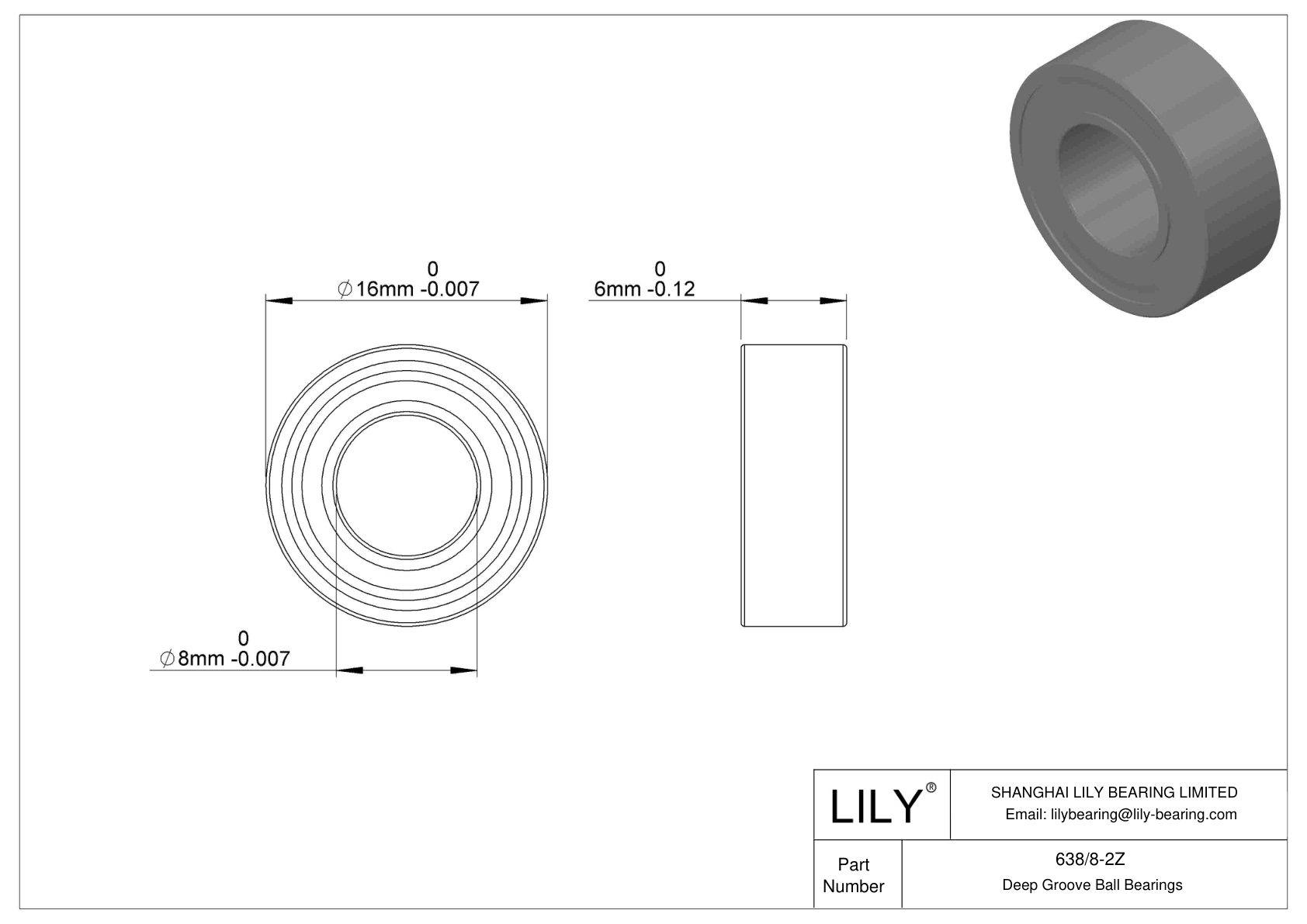 638/8-2Z Rodamientos rígidos de bolas de una hilera cad drawing