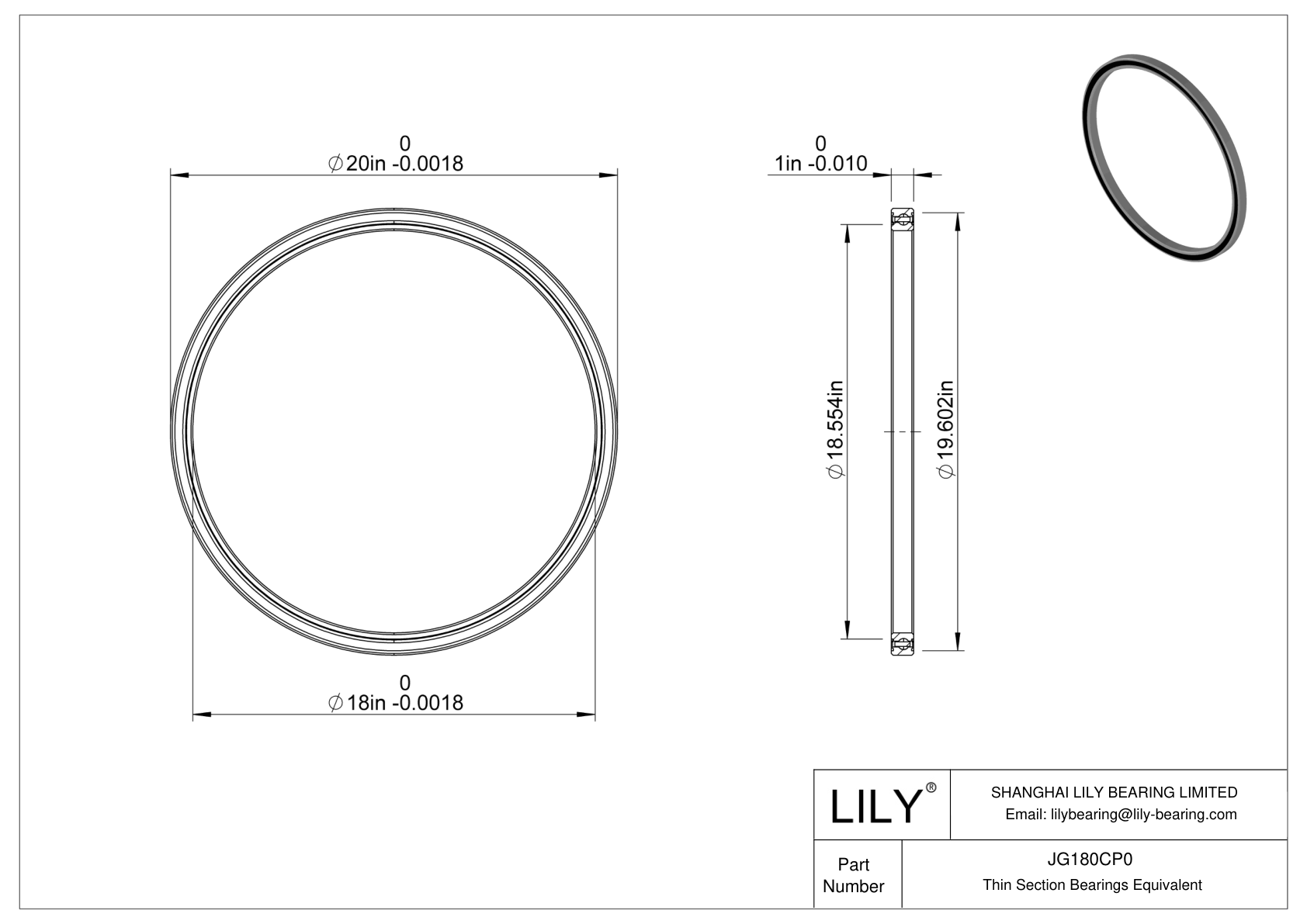 JG180CP0 Constant Section (CS) Bearings cad drawing