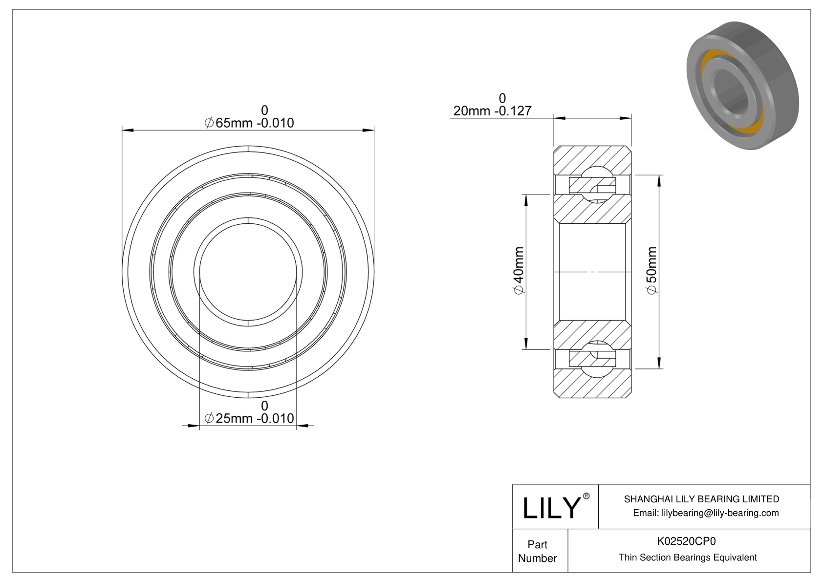 K02520CP0 Constant Section (CS) Bearings cad drawing