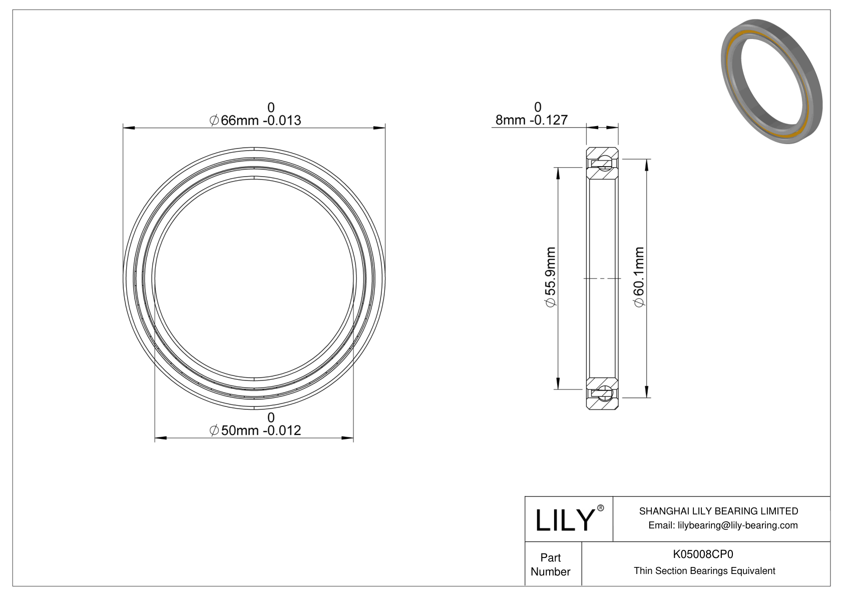K05008CP0 Constant Section (CS) Bearings cad drawing