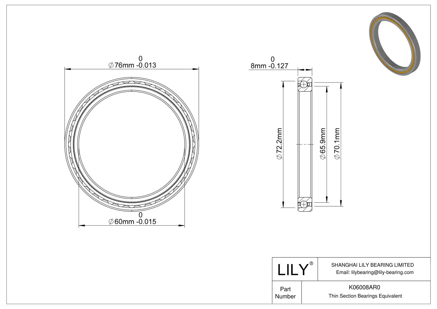 K06008AR0 Constant Section (CS) Bearings cad drawing