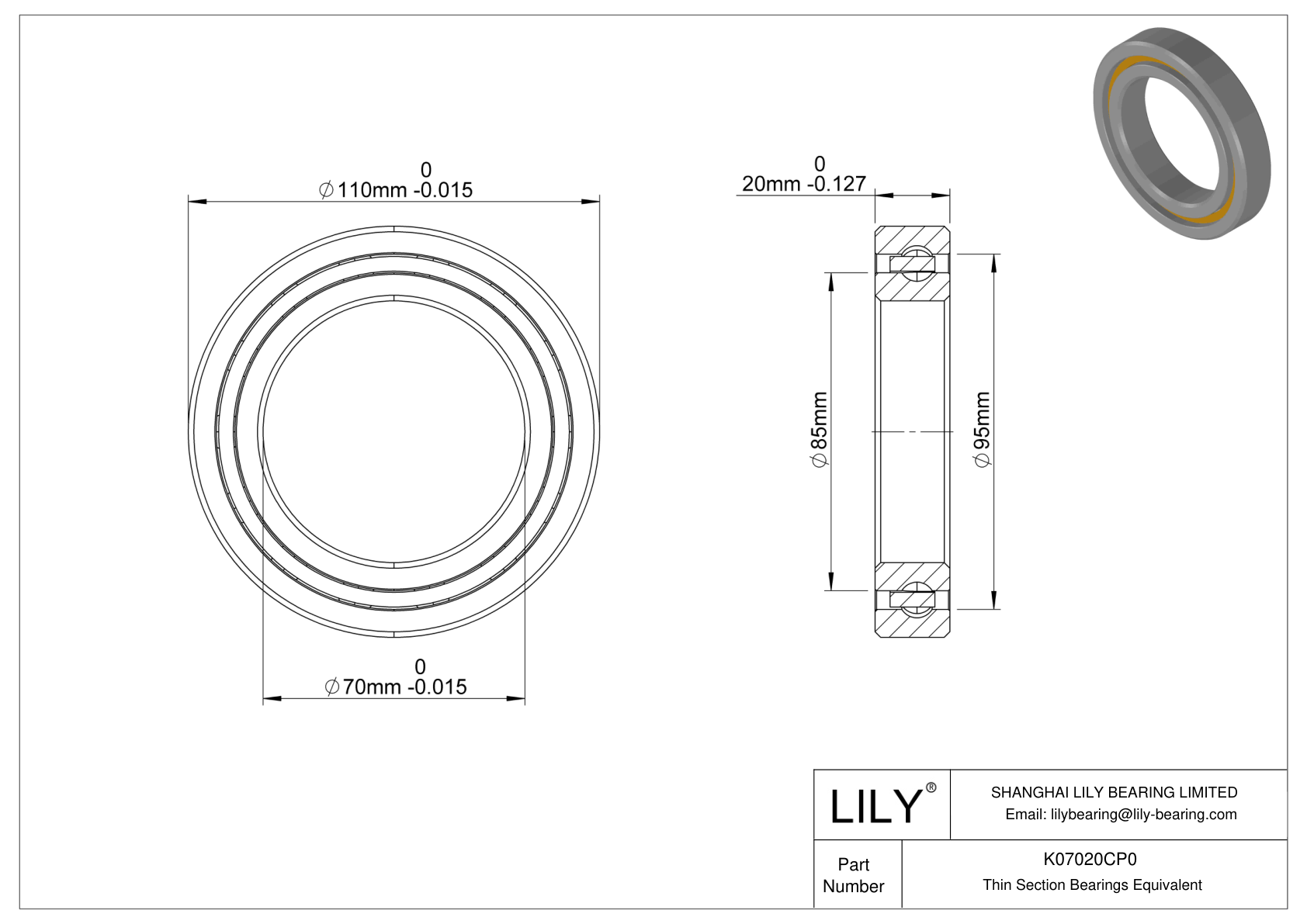 K07020CP0 Constant Section (CS) Bearings cad drawing