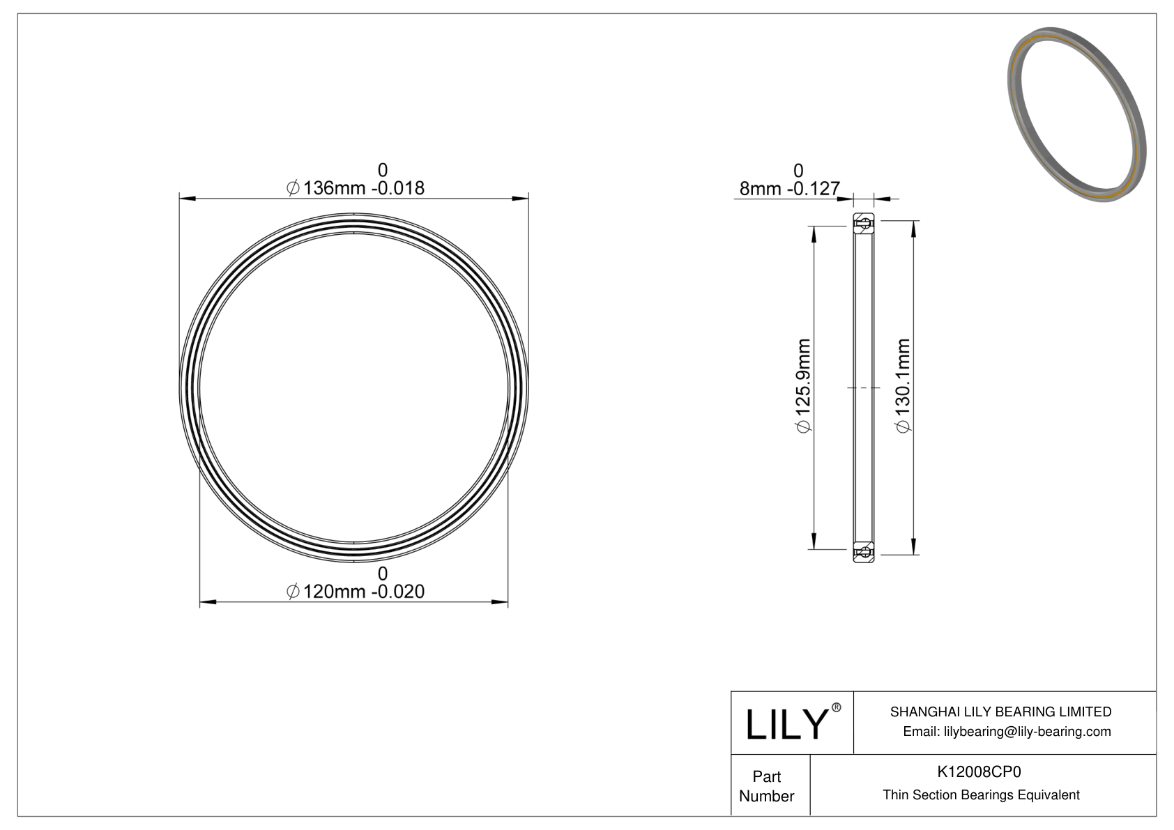 K12008CP0 Constant Section (CS) Bearings cad drawing