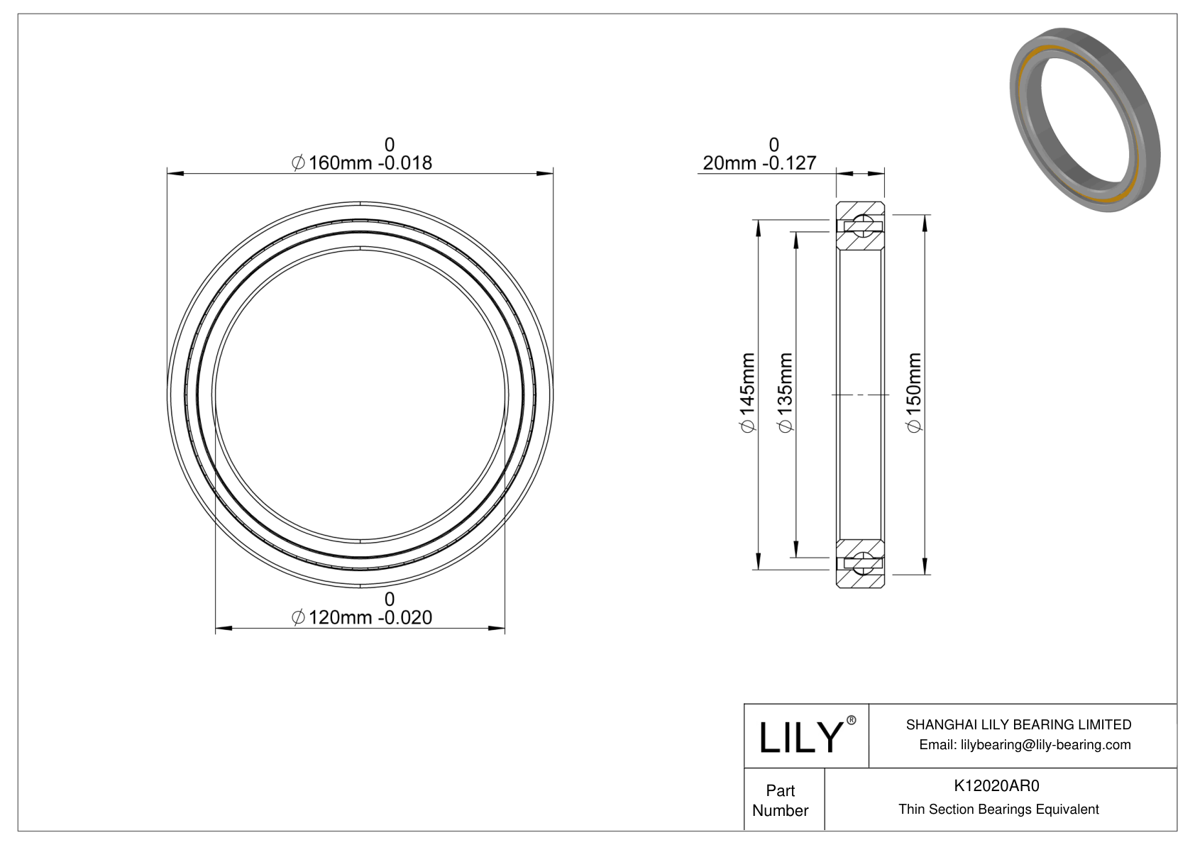 K12020AR0 Constant Section (CS) Bearings cad drawing