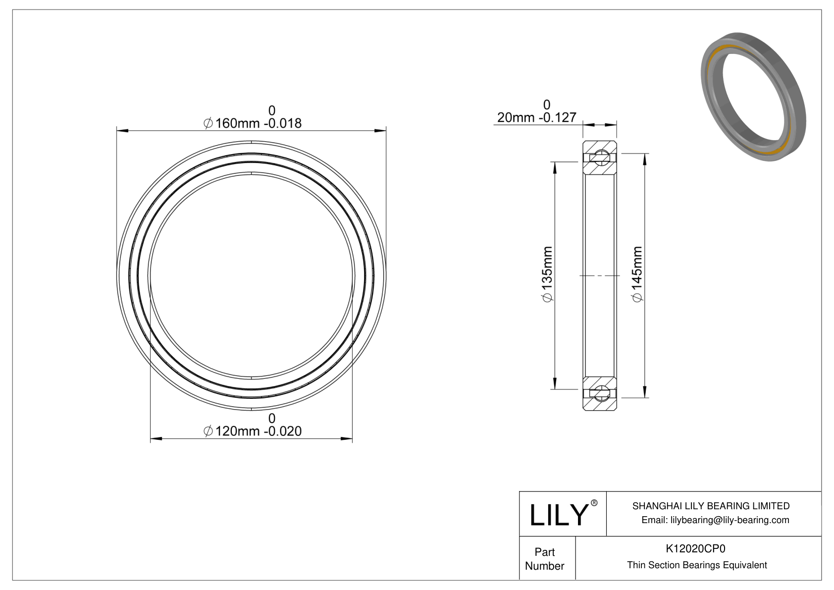 K12020CP0 Constant Section (CS) Bearings cad drawing