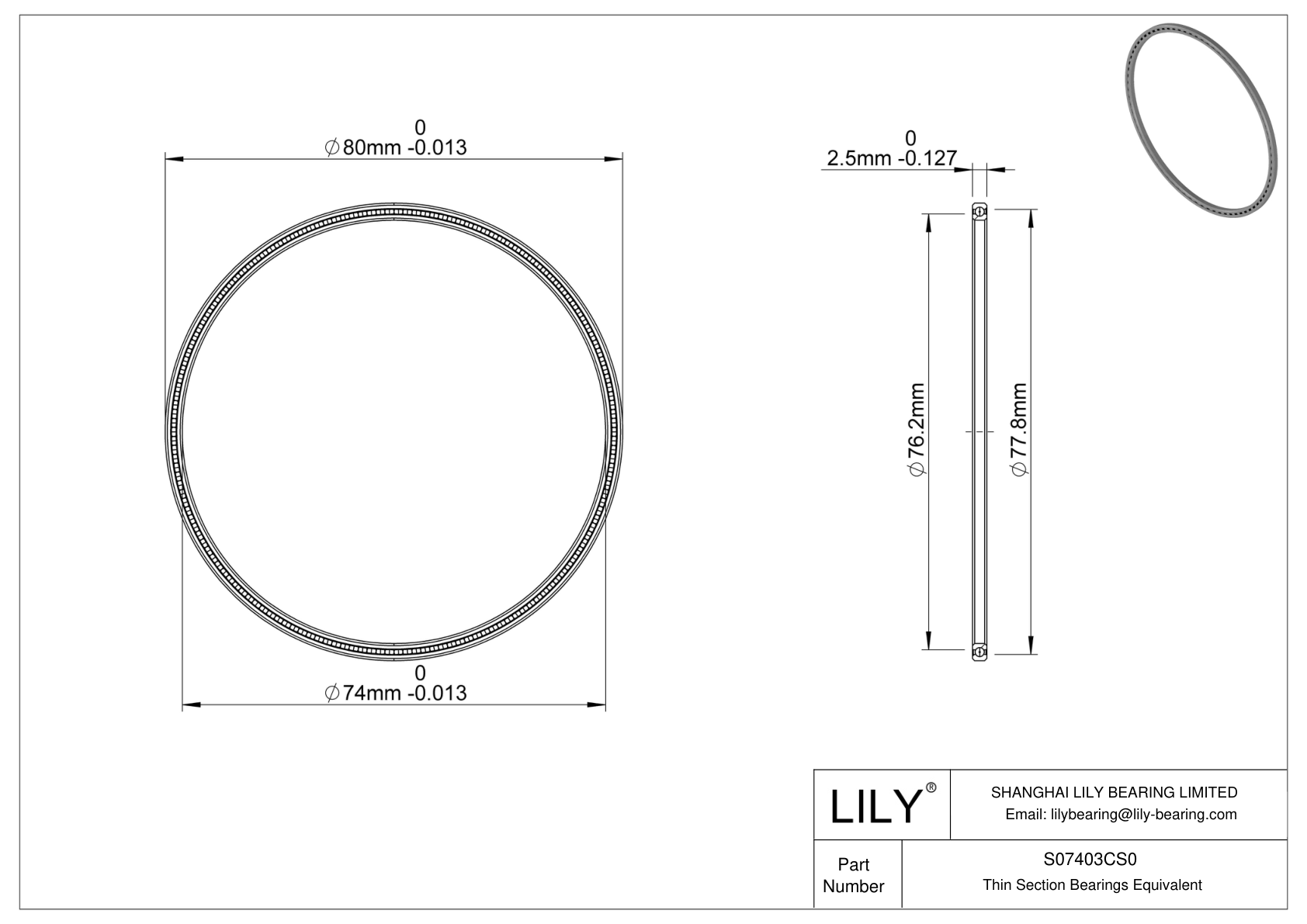 S07403CS0 Constant Section (CS) Bearings cad drawing