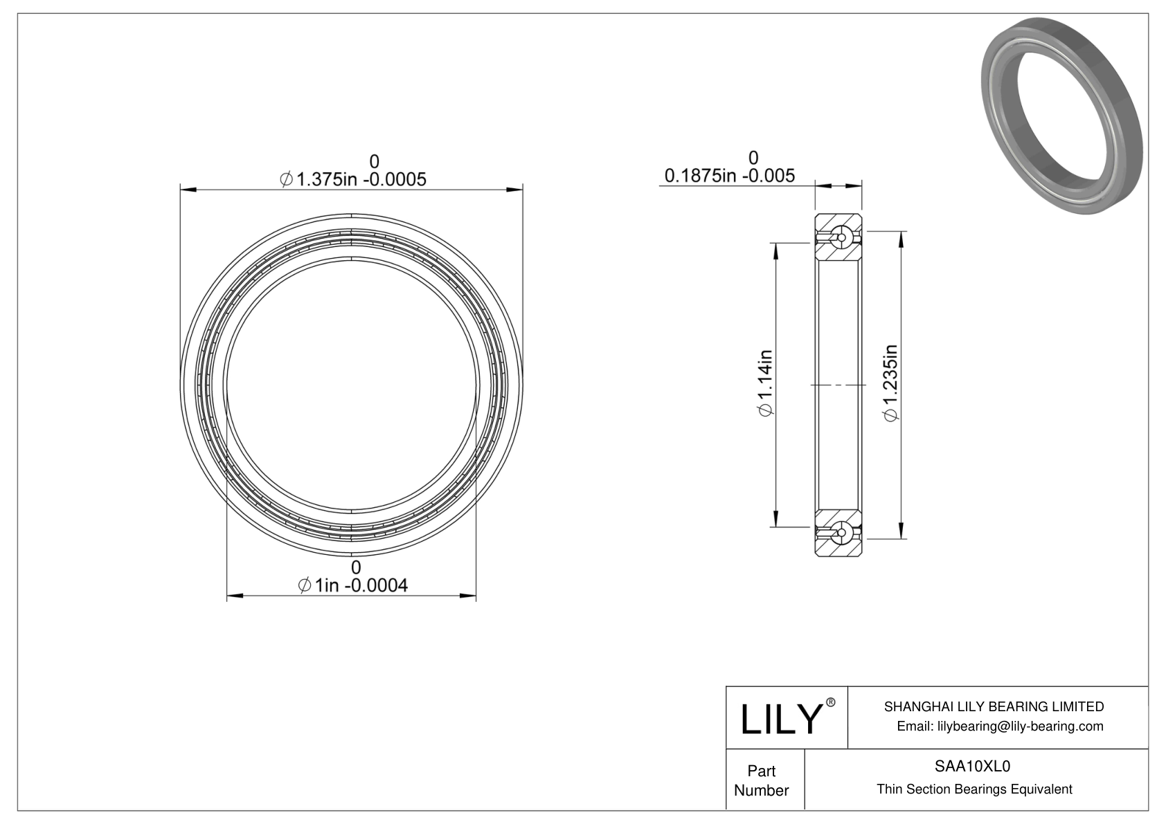 SAA10XL0 Constant Section (CS) Bearings cad drawing