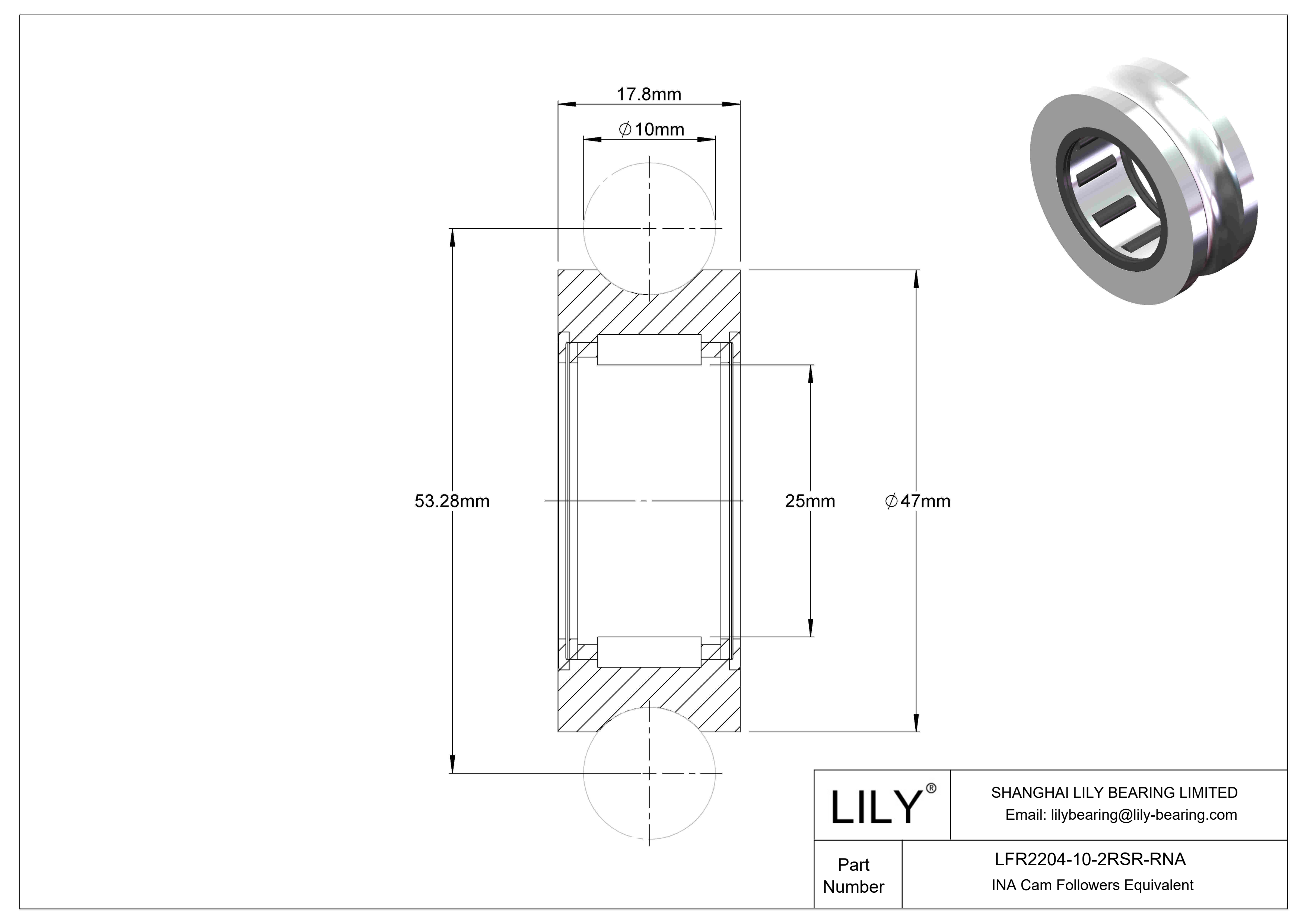 LFR2204-10-2RSR-RNA 特殊凸轮从动件 cad drawing