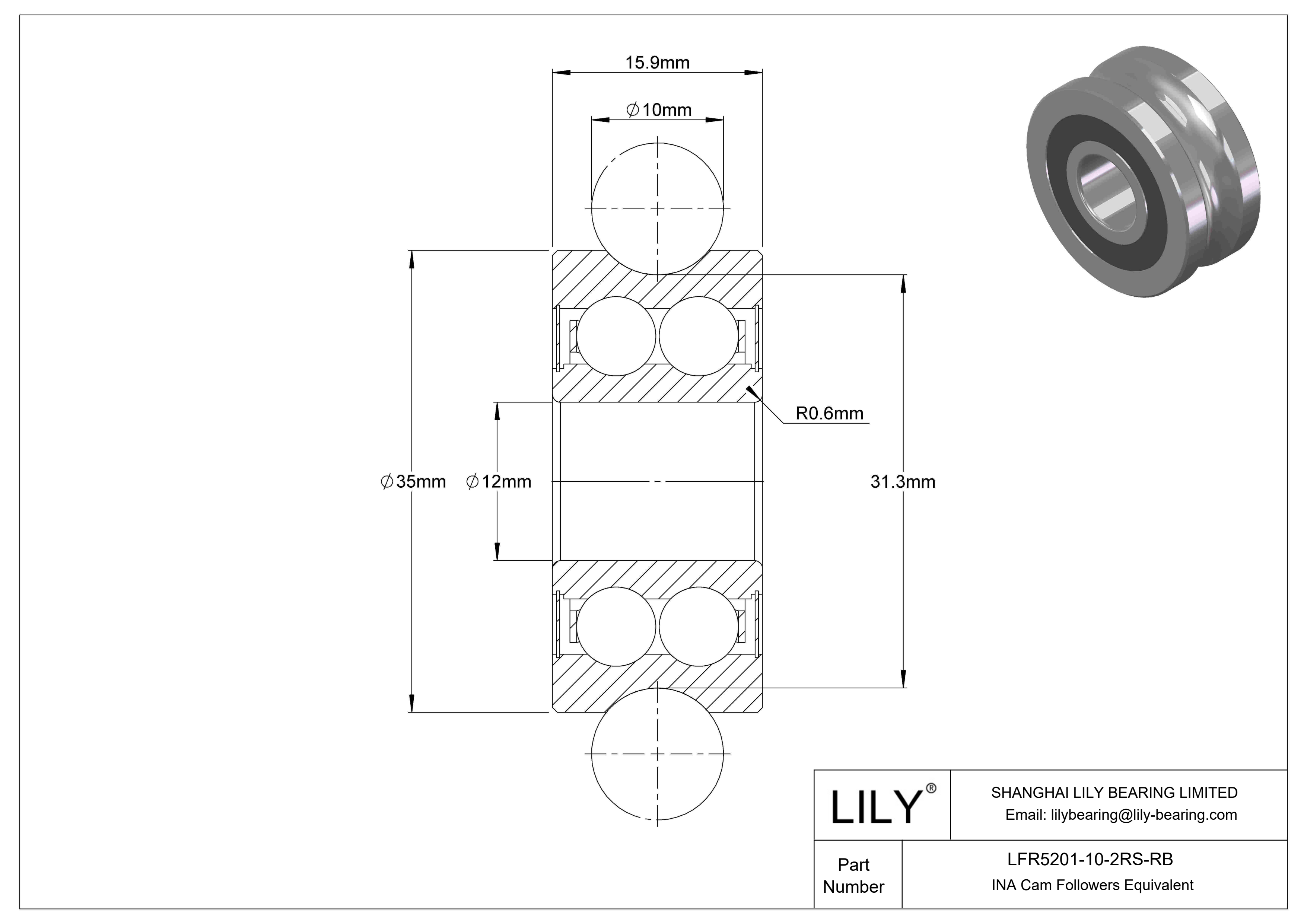 LFR5201-10-2RS-RB Seguidores de levas especiales cad drawing