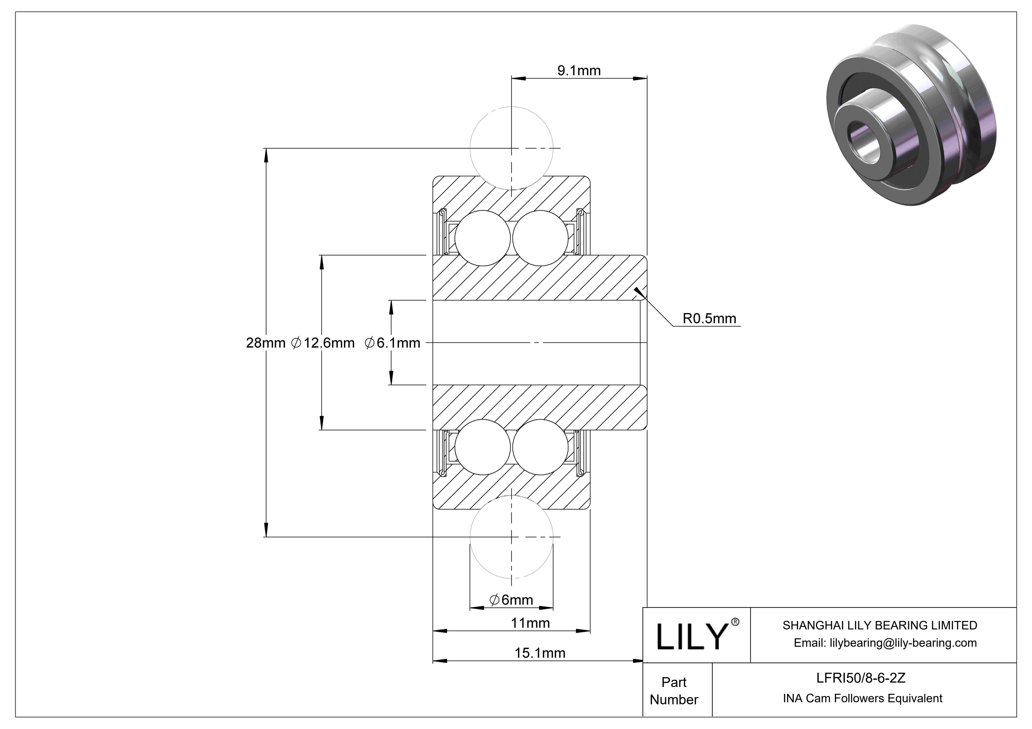 LFRI50/8-6-2Z Seguidores de levas especiales cad drawing