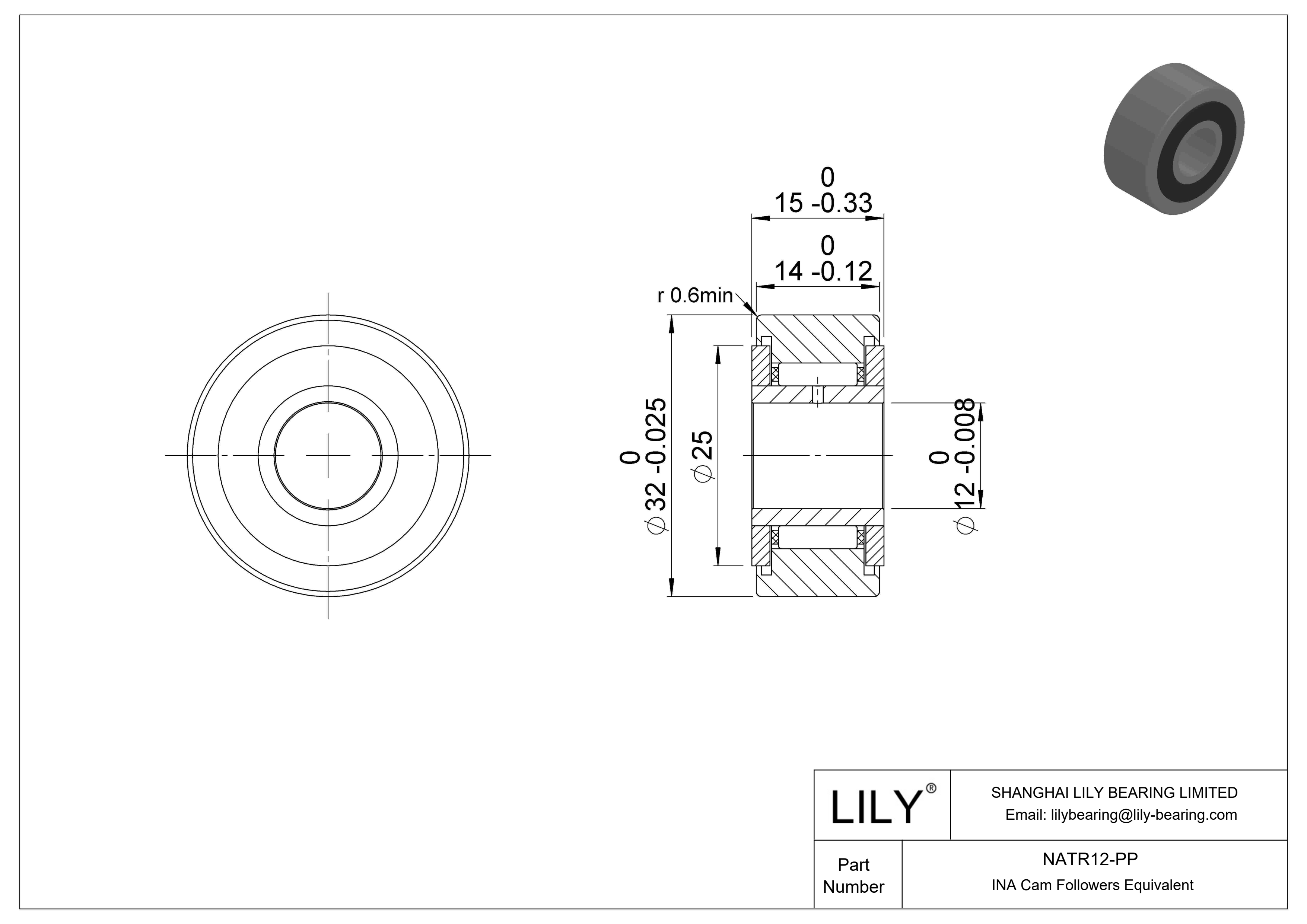 NATR12-PP 轭凸轮从动件 cad drawing