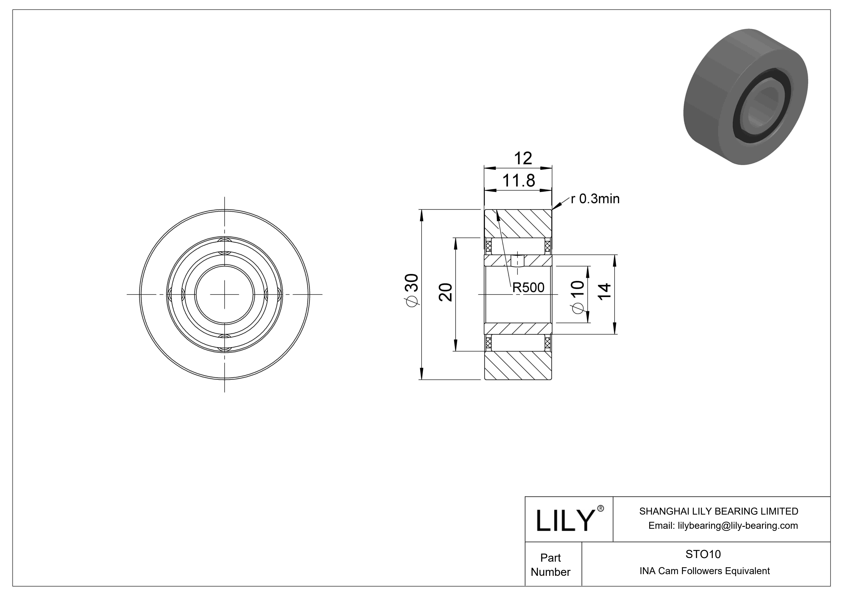 STO10 轭凸轮从动件 cad drawing