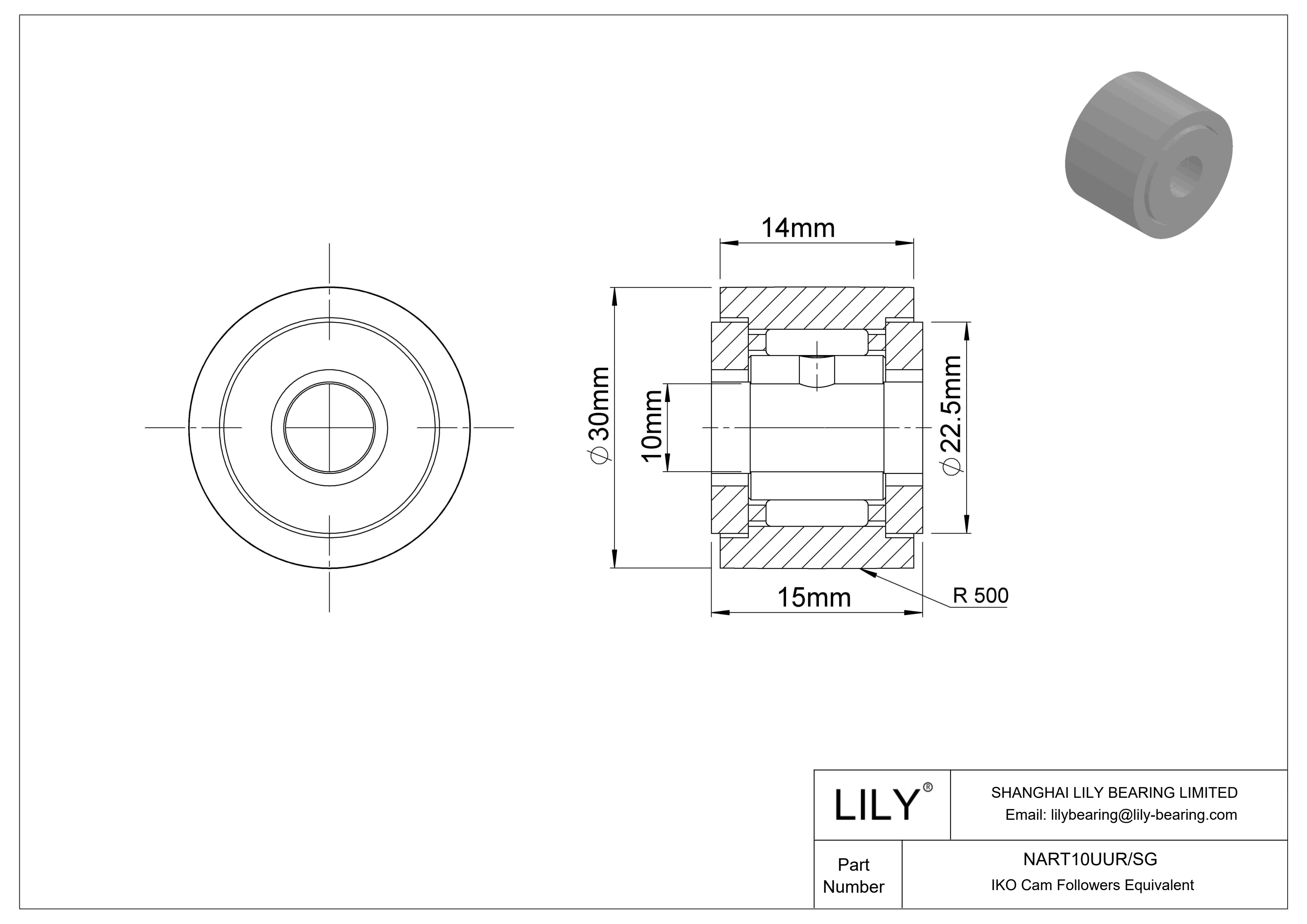 NART10UUR/SG Seguidores de levas especiales cad drawing