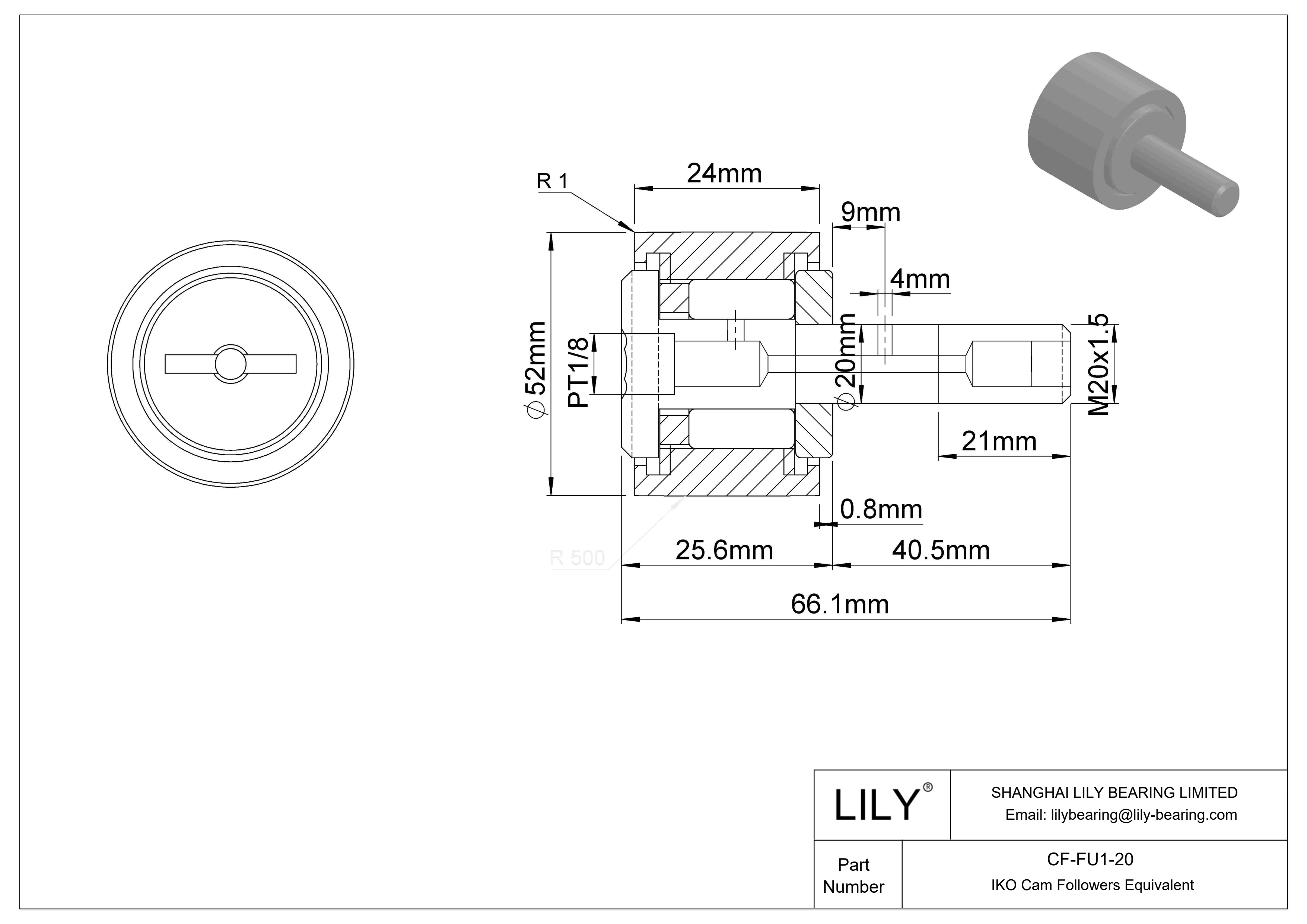 CF-FU1-20 特殊凸轮从动件 cad drawing