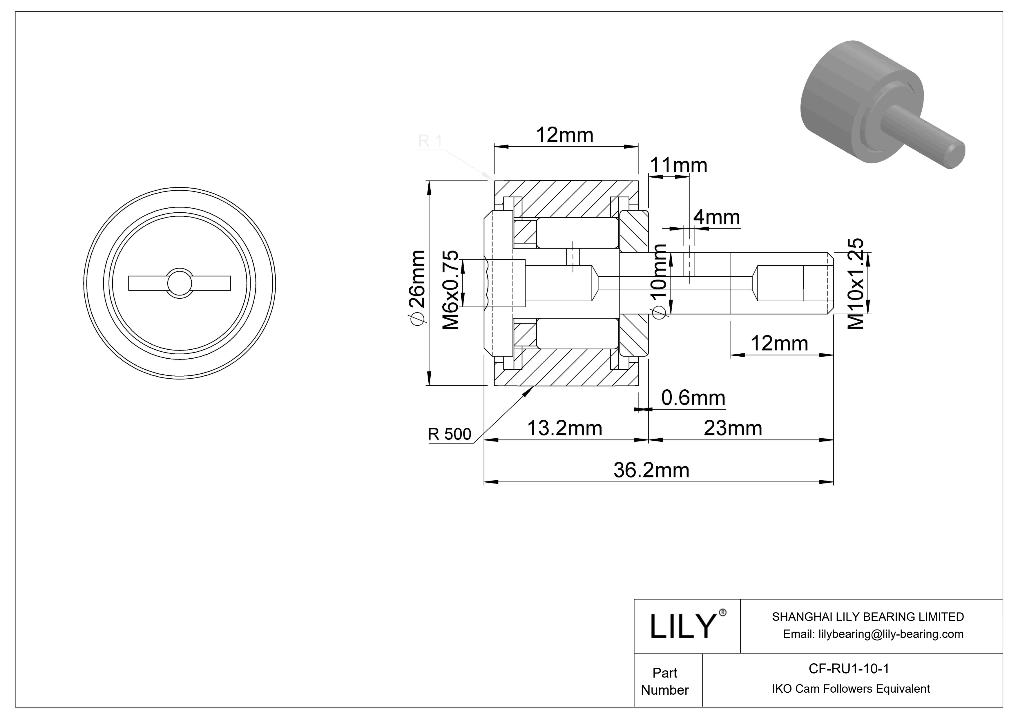 CF-RU1-10-1 特殊凸轮从动件 cad drawing