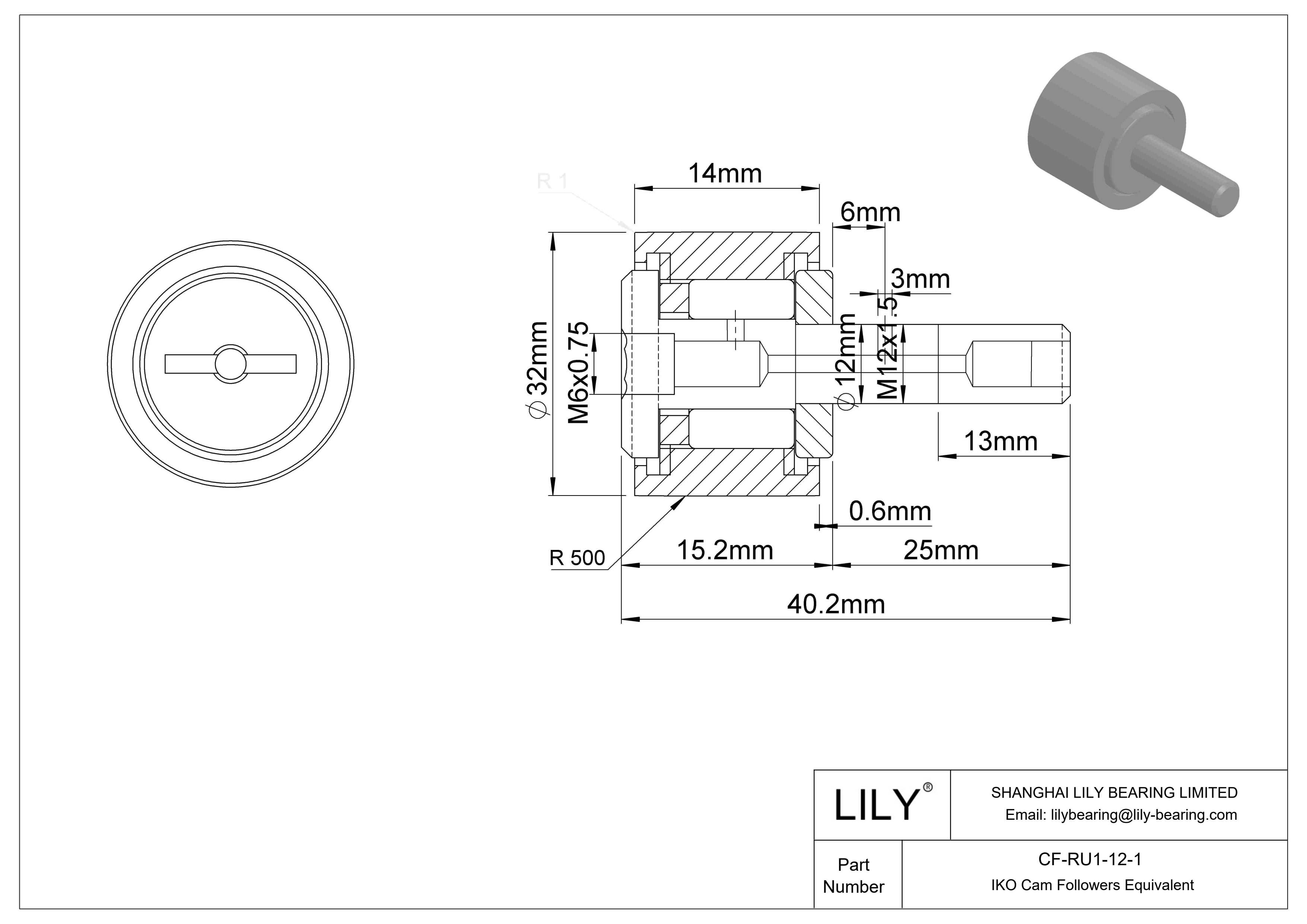 CF-RU1-12-1 特殊凸轮从动件 cad drawing