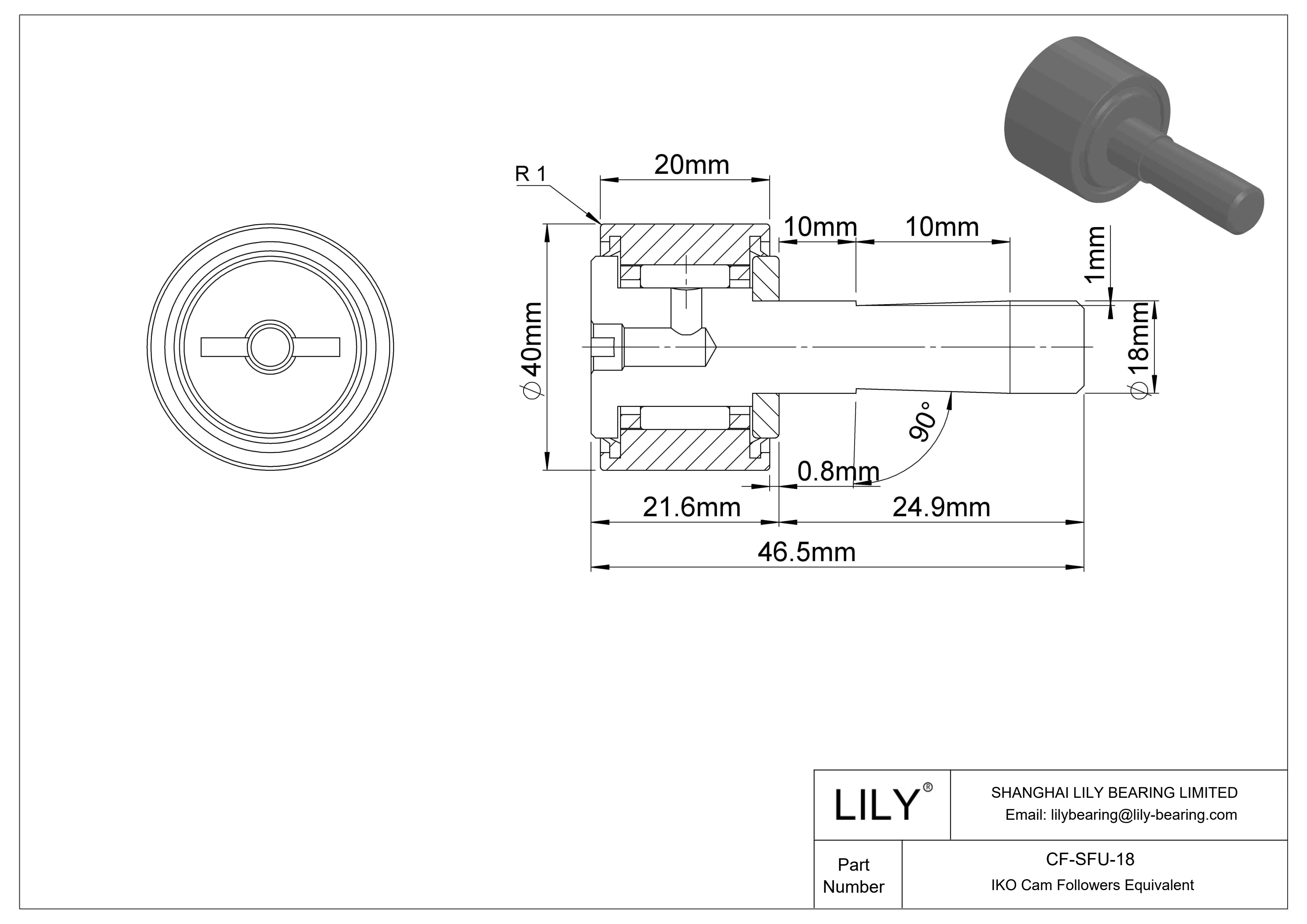 CF-SFU-18 Seguidores de levas especiales cad drawing