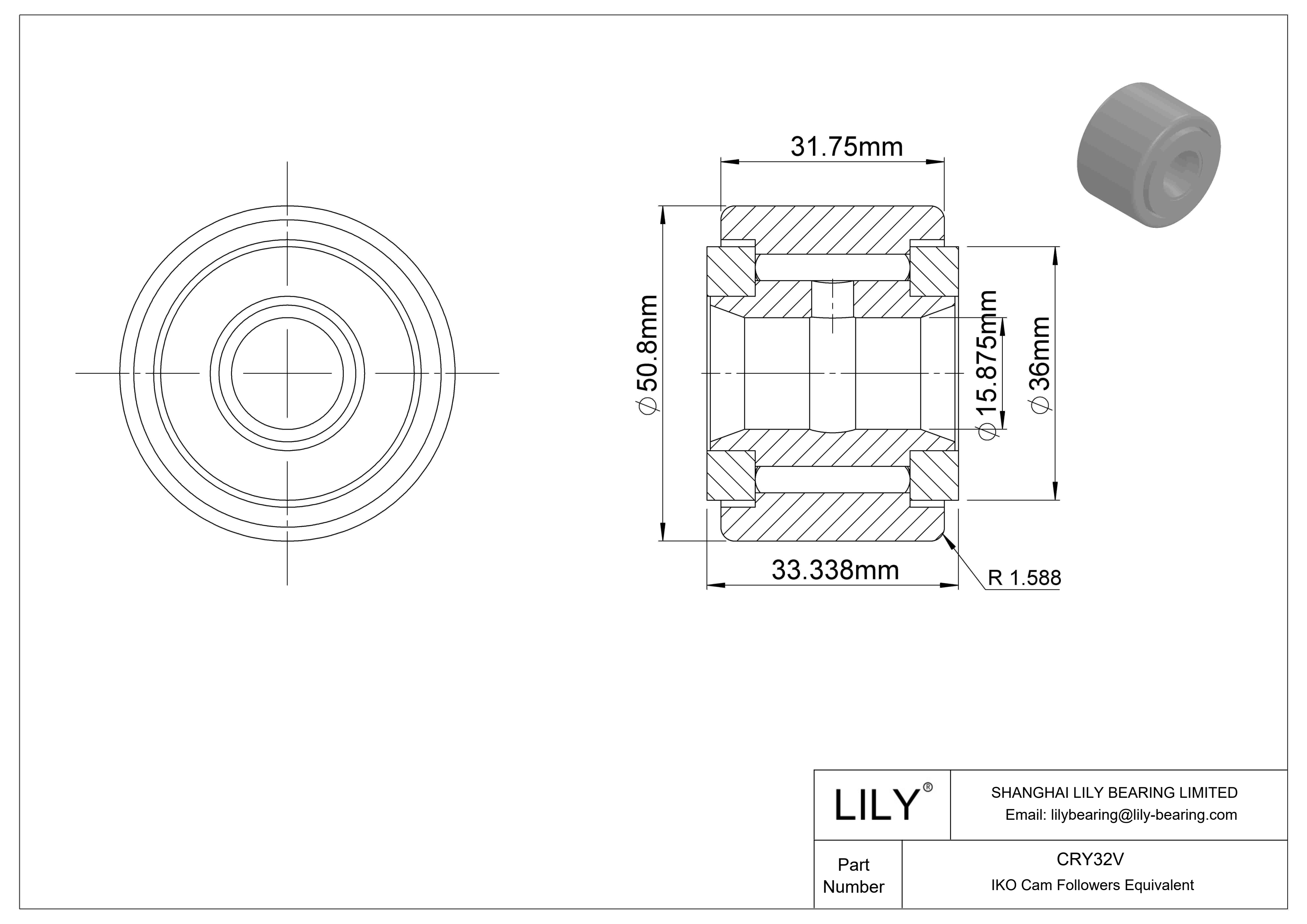 CRY32V 轭凸轮从动件 cad drawing