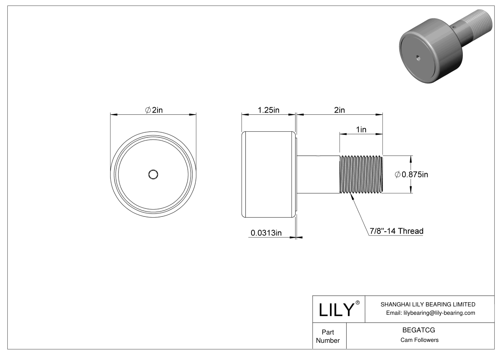 BEGATCG 螺柱凸轮从动件 cad drawing