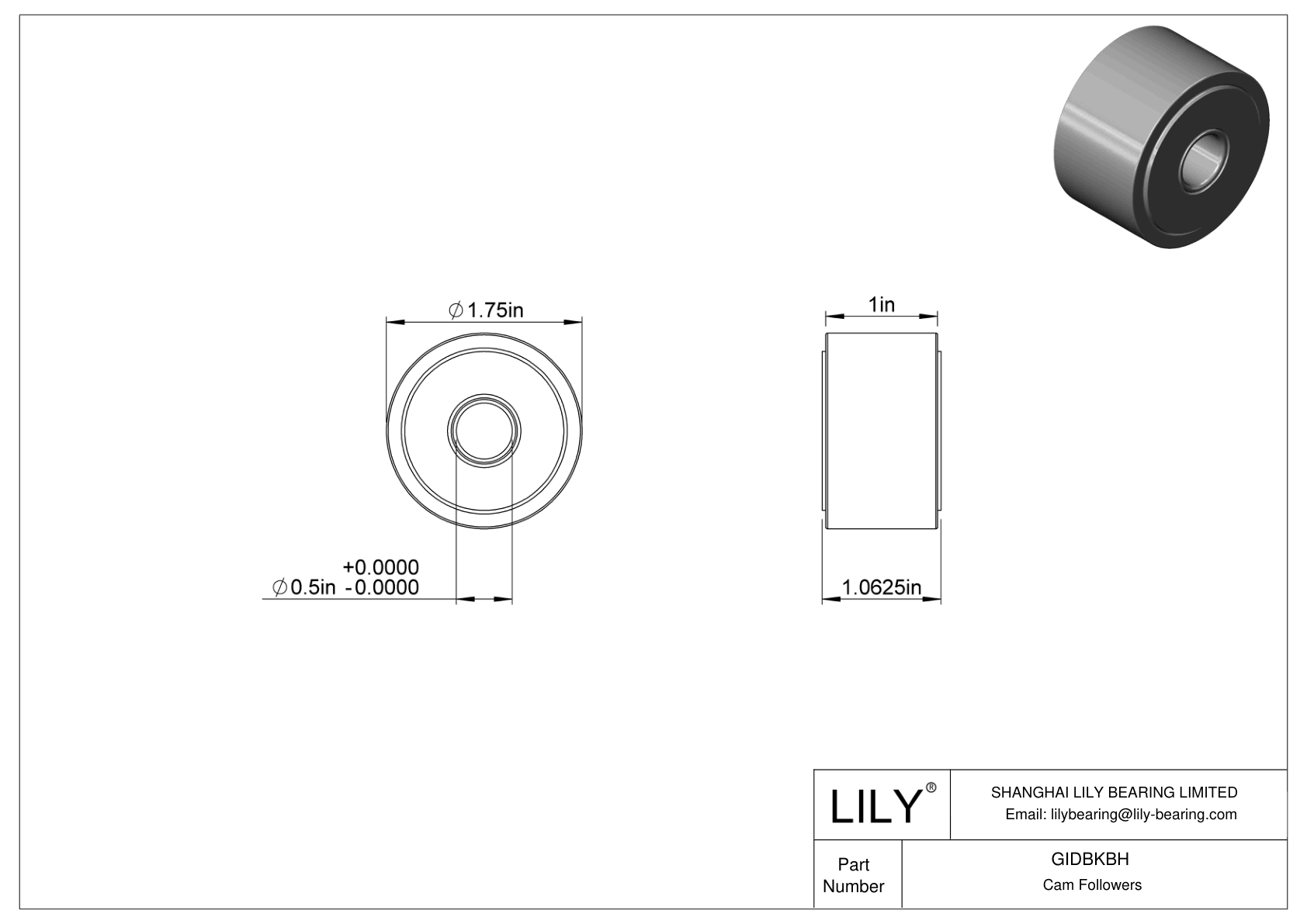 GIDBKBH Yugo seguidor de leva cad drawing