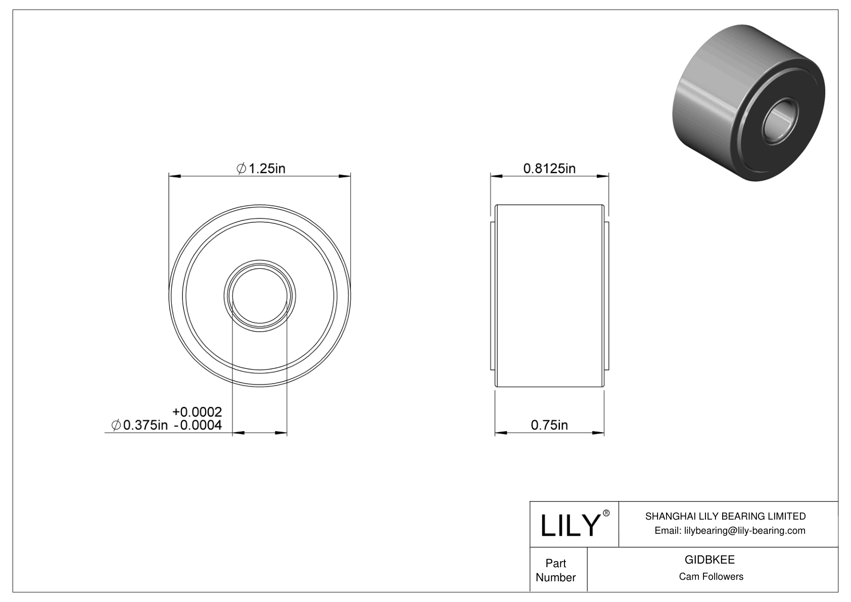 GIDBKEE Yugo seguidor de leva cad drawing