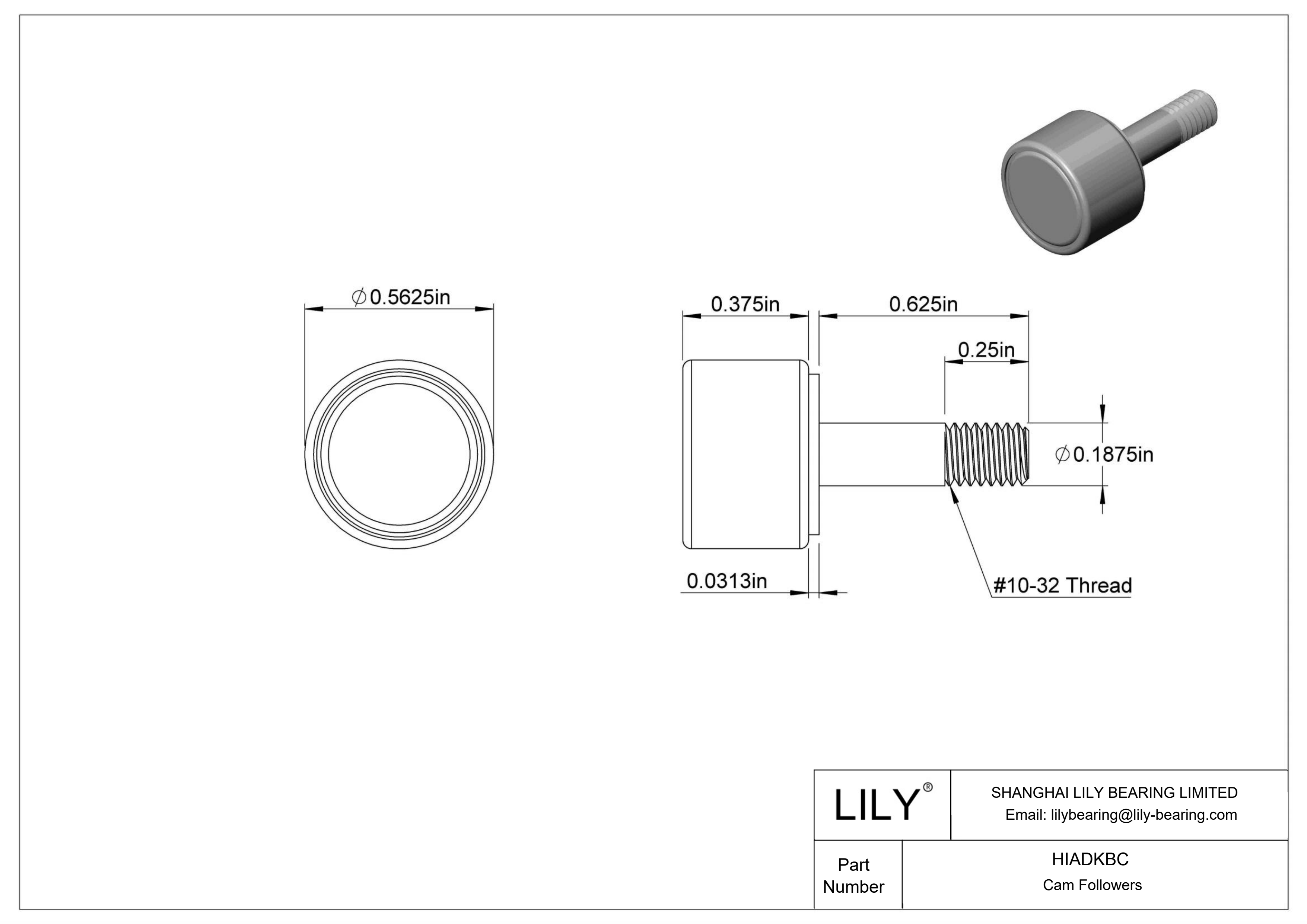 HIADKBC Seguidor de leva cad drawing