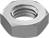 Left-Hand Threaded Super-Corrosion-Resistant316 Stainless Steel Thin Hex Nuts