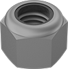 Contratuercas de acero de alta resistencia con inserto de nylon-Grado 8