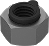 High-Strength Steel Heavy Steel-InsertLocknuts for Extreme Vibration—Grade 8