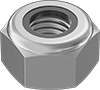 Super-Corrosion-Resistant 316 StainlessSteel Thin Heavy Nylon-Insert Locknuts