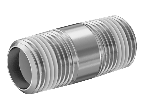 Standard-Wall Stainless Steel Threaded Pipe Nipples and Pipe with Sealant