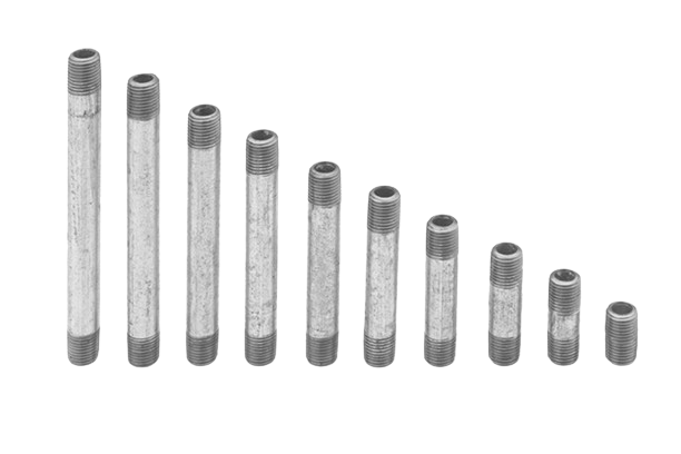 Standard-Wall Galvanized Steel Threaded Pipe Nipple and Pipe Assortments