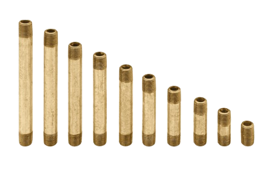 Standard-Wall Brass Threaded Pipe Nipple and Pipe Assortments