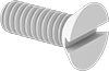 Extreme-Temperature Chemical-ResistantPTFE Slotted Flat Head Screws