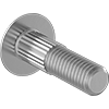 Low-Strength SteelKnurled-Neck Carriage Bolts