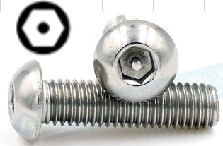 Metric Stainless Steel Tamper-Resistant Button Head Hex Drive Screws