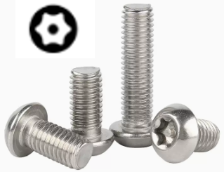 Metric Stainless Steel Tamper-Resistant Button Head Torx Screws