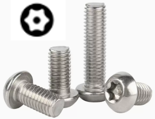 Fastenere #10 X 3/4" Torx Security Screws - Stainless Steel Button Head Sheet Metal (50 Pack)