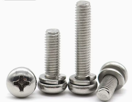 Metric Steel Pan Head Screws with Split Lock Washer