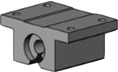 Mounted Linear Sleeve Bearings for Support Rail Shafts