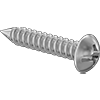 Stainless SteelCombination Slotted/Phillips Rounded Head Screws for Sheet Metal