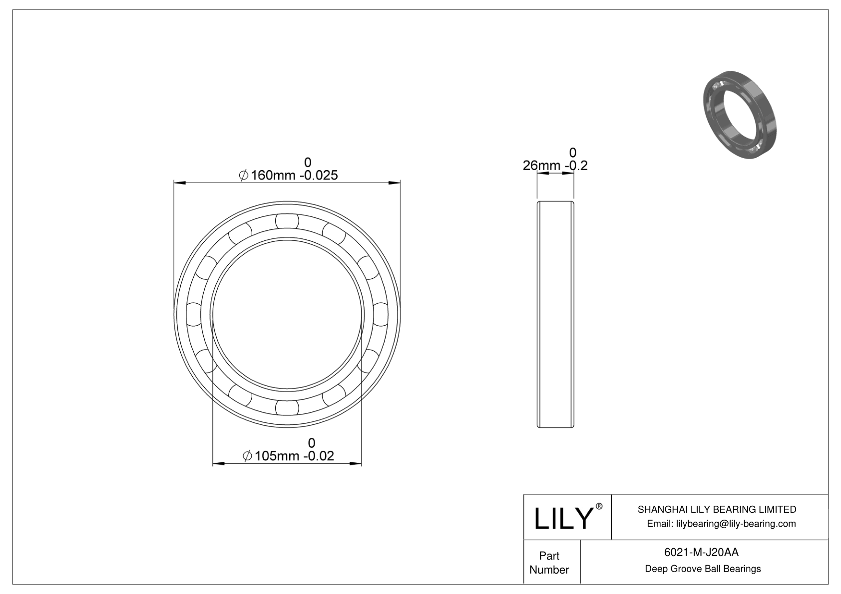 6021-M-J20AA Ceramic Coated Bearing cad drawing